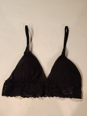 NEW Hanky Panky Black Lace Triangle Bralette  WM